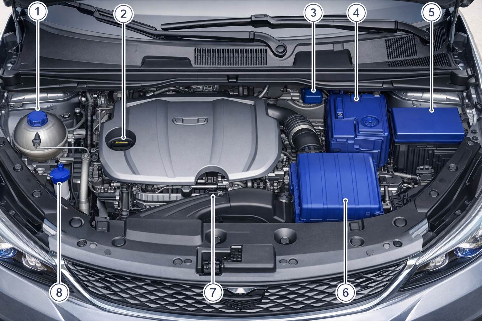 Где находится аккумулятор в Geely Coolray / BelGee X50?