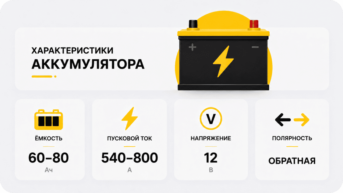 характеристики аккумулятора на VW Tiguan