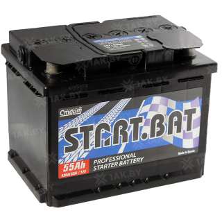 Аккумулятор СТАРТБАТ (55 Ah) 430 A, 12 V Прямая, L+ L2