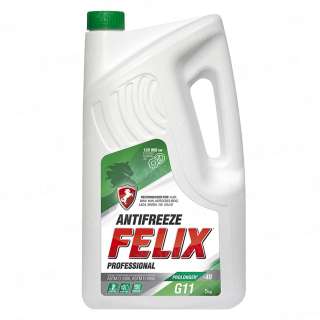 Антифриз FELIX PROLONGER G11 (зеленый) 5кг (ШК 4606532003043, Артикул 430206031), Страна пр-ва РФ Антифриз FELIX PROLONGER G11 (зеленый) 5кг (ШК 4606532003043, Артикул 430206031), Страна пр-ва РФ