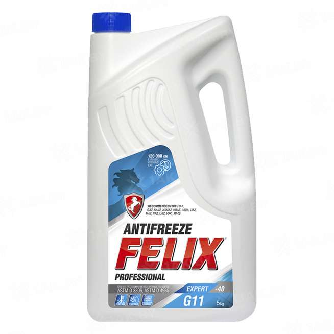 Антифриз FELIX EXPERT G11 (синий) 5кг (ШК 4606532005054, Артикул 430206058), Страна пр-ва РФ 0