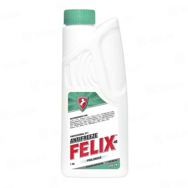 Антифриз FELIX PROLONGER G11 (зеленый) 1кг (ШК 4606532003029, Артикул 430206030), Страна пр-ва РФ 0