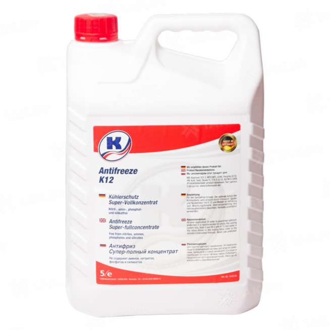 Концентрат охлаждающей жидкости Kuttenkeuler Antifreeze K12 красный, 5л, Германия 0