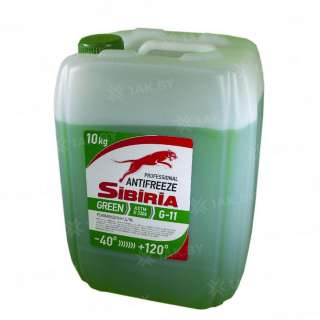 Охлаждающая жидкость Antifreeze SIBIRIA -40 G-11 (зеленый), 10кг, Россия Охлаждающая жидкость Antifreeze SIBIRIA -40 G-11 (зеленый), 10кг, Россия