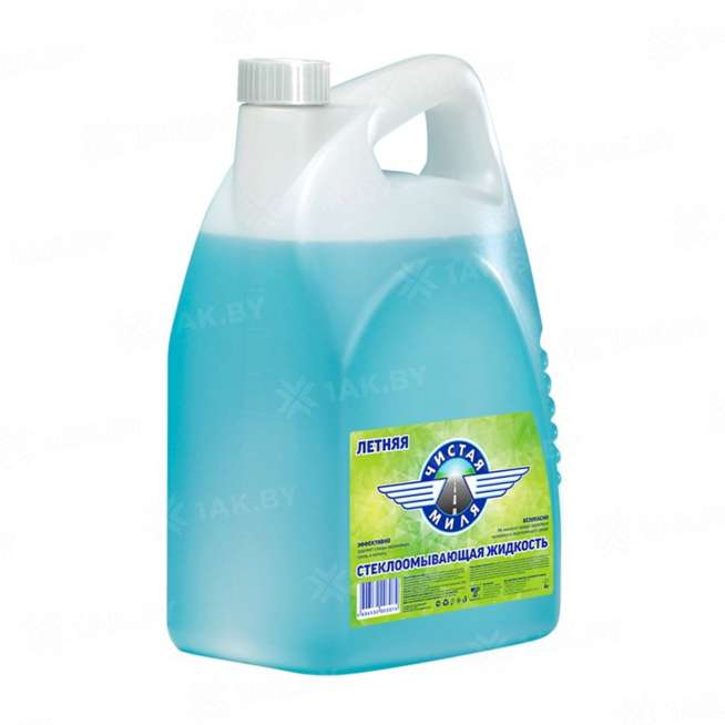 Стеклоомывающая жидкость "Чистая миля Летняя" 4л, РФ (ШК 4606532003074, Артикул 430406011) РФ 0