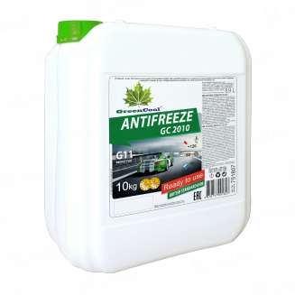 Антифриз готовый к применению GreenCool Antifreeze GC2010 зеленый, 10кг, Беларусь 0