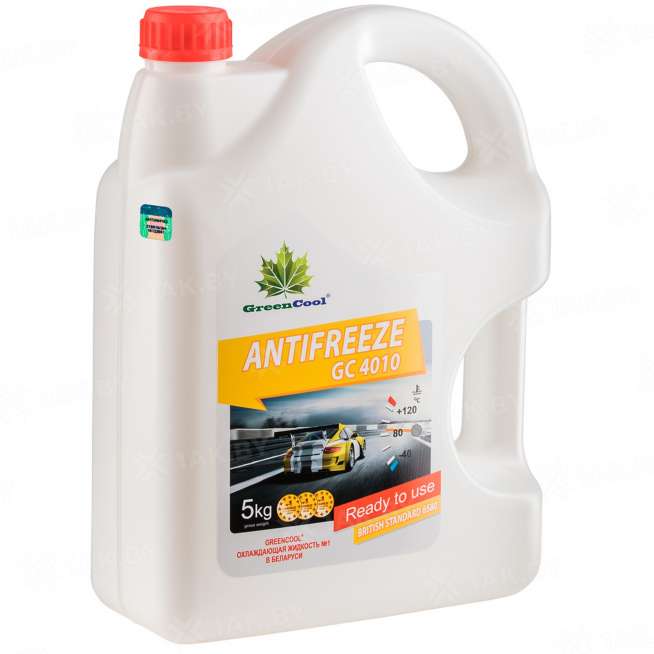 Антифриз готовый к применению GreenCool Antifreeze GC4010 жёлтый, 5кг, Беларусь 1