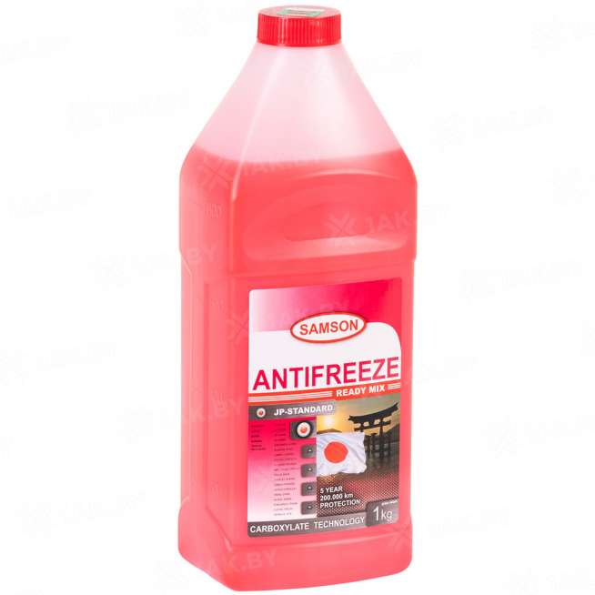 Антифриз готовый к применению Samson JP-Standard RED, красный, 1 кг, Беларусь 2