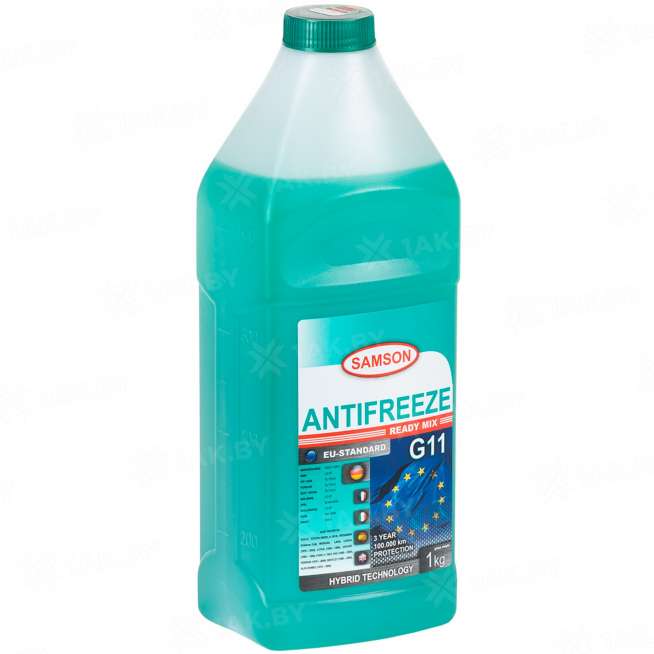 Антифриз готовый к применнению Samson EU-Standard G11 зеленый, 1 кг, Беларусь 0