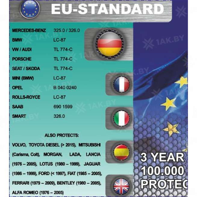 Антифриз готовый к применнению Samson EU-Standard G11 зеленый, 1 кг, Беларусь 2