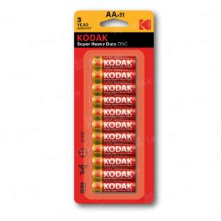 Элемент питания Kodak R6-10+1BL EXTRA HEAVY DUTY [KAAHZ-10+1] (блистер 11шт.AA), Китай