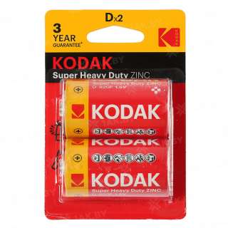 Элемент питания Kodak R20-2BL EXTRA HEAVY DUTY [KDHZ-2] (блистер 2шт.D), Китай
