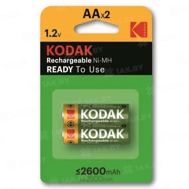 Элемент питания Kodak HR6-2BL 2600mAh [KAAHR-2/2600mAh] (блистер 2 шт.AA), Китай 0