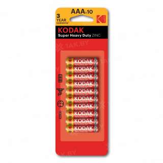Элемент питания Kodak R03-10+1BL EXTRA HEAVY DUTY [K3AHZ-10+1] (блистер 11шт.AAA), Китай