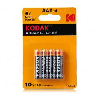 Элемент питания Kodak LR03-4BL XTRALIFE [K3A-4] (блистер 4шт.AАА), Китай