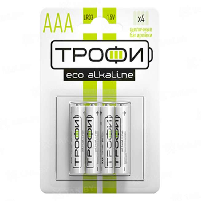 Элемент питания Трофи LR03-40 bulk ECO (4 шт. ААА), Китай 0