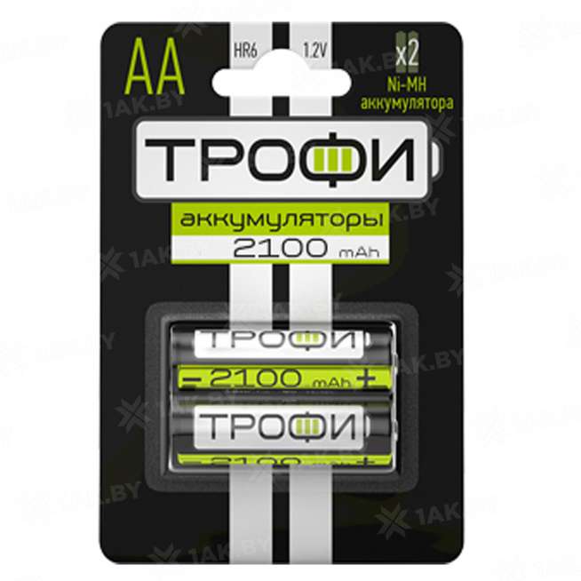 Элемент питания Трофи HR6-2BL 2500 mAh (блистер 2шт. АА), Китай 0
