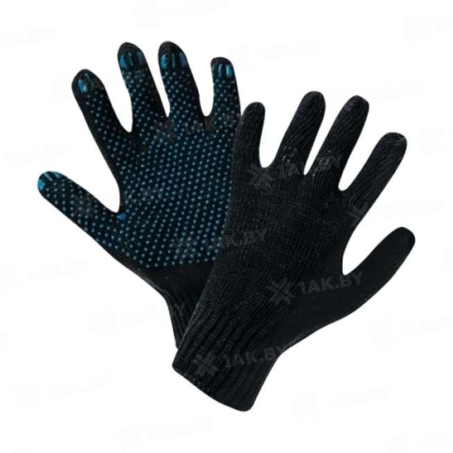 Перчатки трикотажные с ПВХ наладонником, 10 класс 0