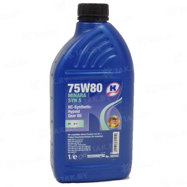Масло трансмиссионное Kuttenkeuler Minara Syn S 75W80, 1л, Германия 0