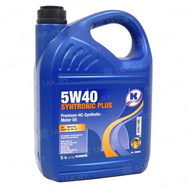 Масло моторное Kuttenkeuler Syntronic Plus 5W40, 5л, Германия 0