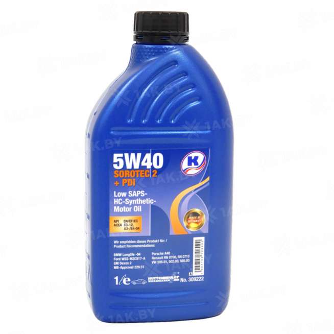 Масло моторное Kuttenkeuler Sorotec 2 +PDi 5W40, 1л, Германия 0