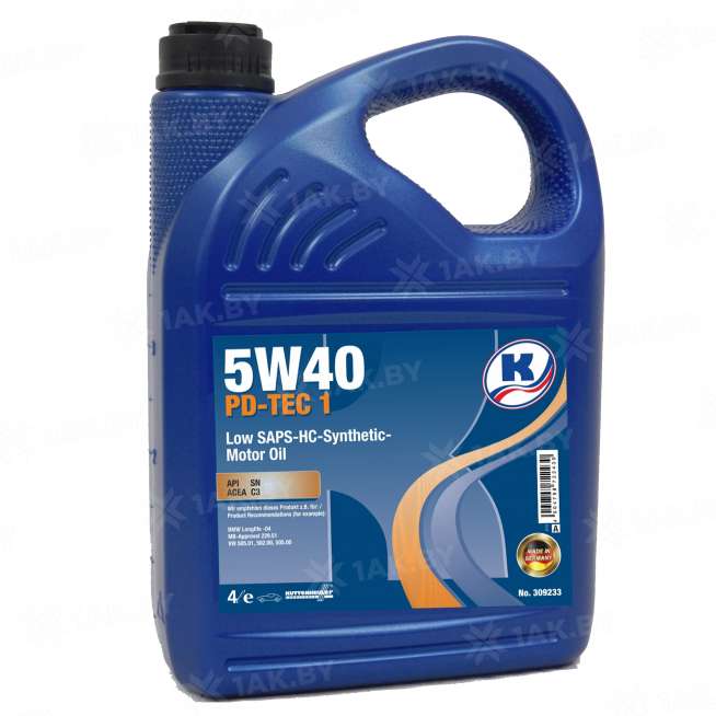 Масло моторное Kuttenkeuler PD-Tec 1 5W-40, 5л, Германия 0