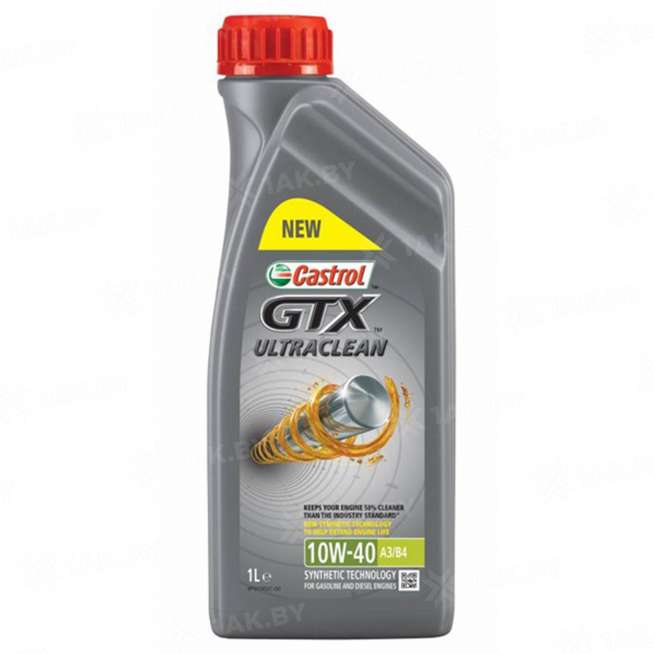 Масло моторное Castrol GTX ULTRACLEAN 10W-40 A3/B4 1л. 0