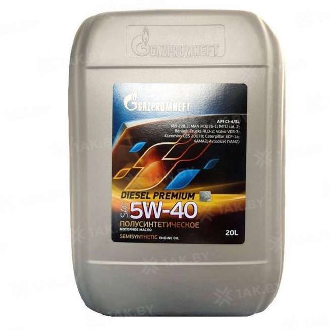 Масло моторное Gazpromneft Diesel Premium 5W-40, 20л, Россия 0