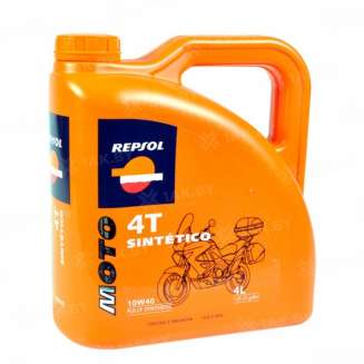 Масло моторное Repsol Moto Sintetico 4T 10W-40, 4л 0