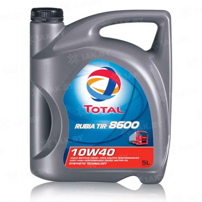Масло моторное TOTAL RUBIA TIR 8600 10W-40,5л 0