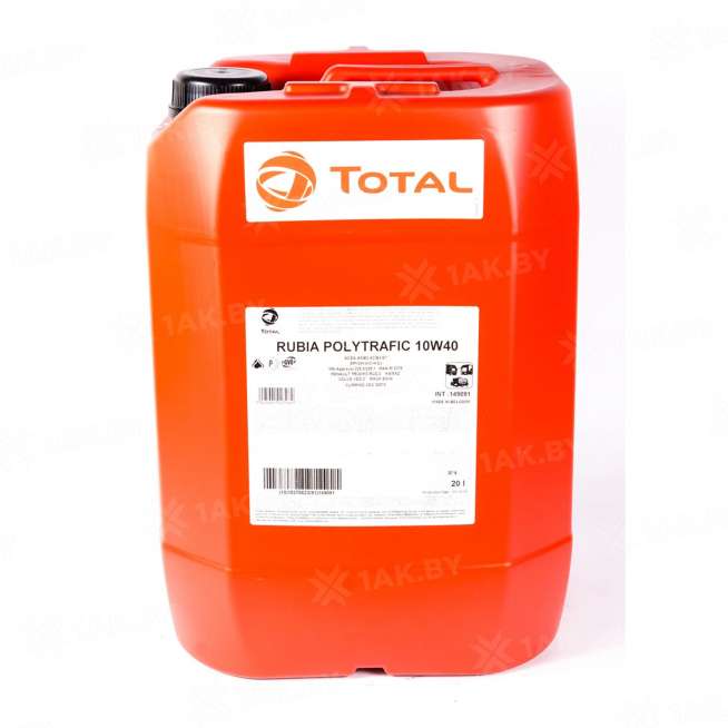 Масло моторное TOTAL RUBIA POLYTRAFIC 10W-40, 20л 0