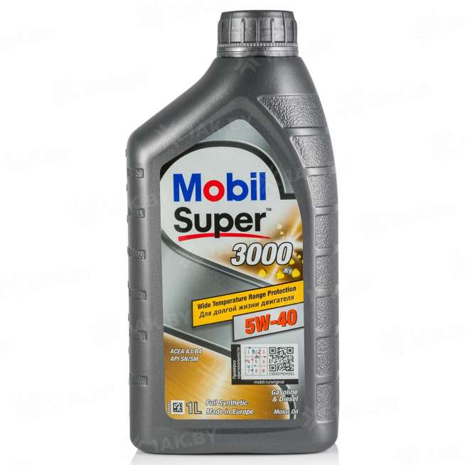 Масло моторное Mobil Super 3000 Х1 5w40, 1л 0