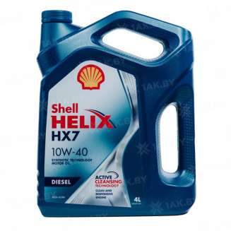 Масло моторное Shell Helix Diesel HX7 10W-40, 4л 0