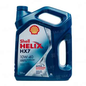 Масло моторное Shell Helix HX7 10W-40 API SN/CF; ACEA A3/B3, A3/B4, 4л 0
