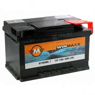 Аккумулятор WINMAXX (74 Ah) 680 A, 12 V Обратная, R+ LB3