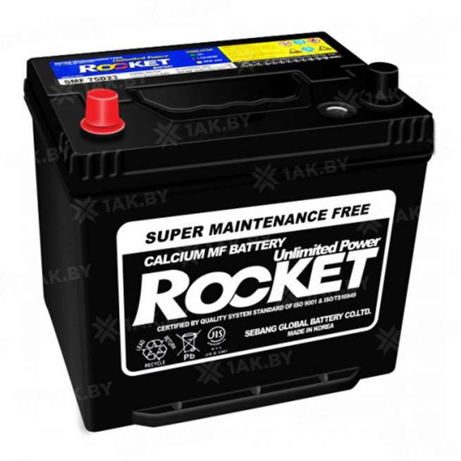 Аккумулятор ROCKET АЗИЯ Евро (65 Ah) 580 А, 12 V Прямая, L+ D23 0