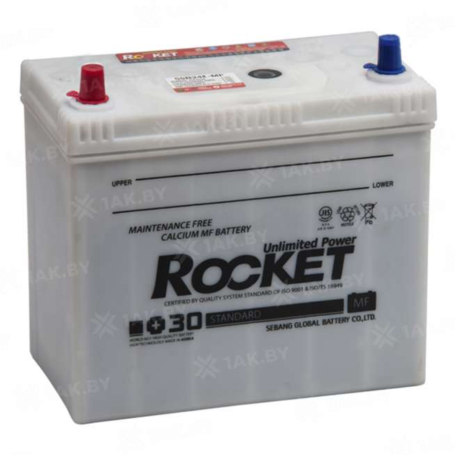 Аккумулятор ROCKET АЗИЯ (45 Ah) 430 A, 12 V Прямая, L+ B24 0