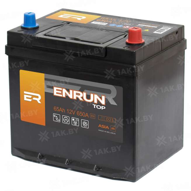Аккумулятор ENRUN TOP Asia (65 Ah) 650 A, 12 V Обратная, R+ D23 EN650JP 0