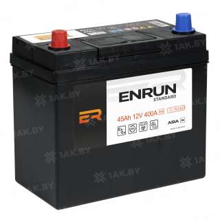 Аккумулятор ENRUN Asia (45 Ah) 400 A, 12 V Прямая, L+ B24 EN451JS Аккумулятор ENRUN Asia (45 Ah) 400 A, 12 V Прямая, L+ B24 EN451JS