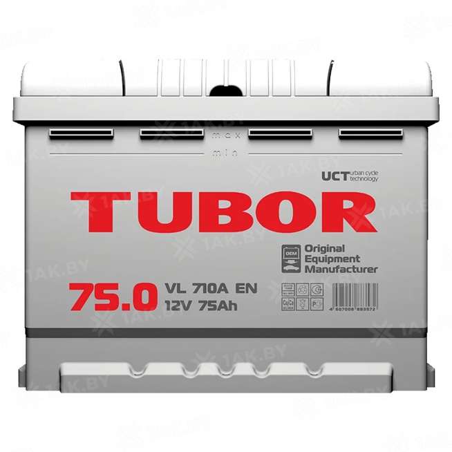 Аккумулятор TUBOR OEM (75 Ah) 710 A, 12 V Обратная, R+ L3 0