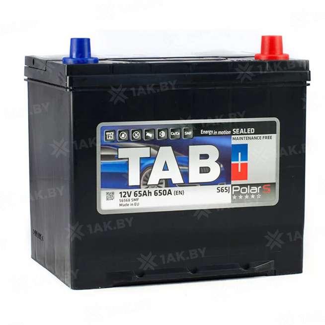 Аккумулятор TAB Polar (65 Ah) 650 A, 12 V Обратная, R+ D23 0