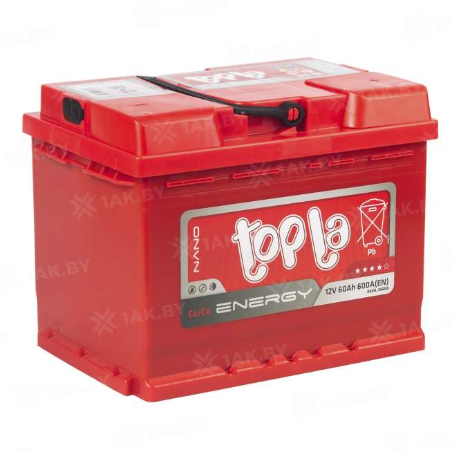 Аккумулятор TOPLA Energy (60 Ah) 600 A, 12 V Обратная, R+ L2 108060/138062 2