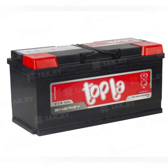 Аккумулятор TOPLA Energy (110 Ah) 1000 A, 12 V Обратная, R+ L6 108210 0