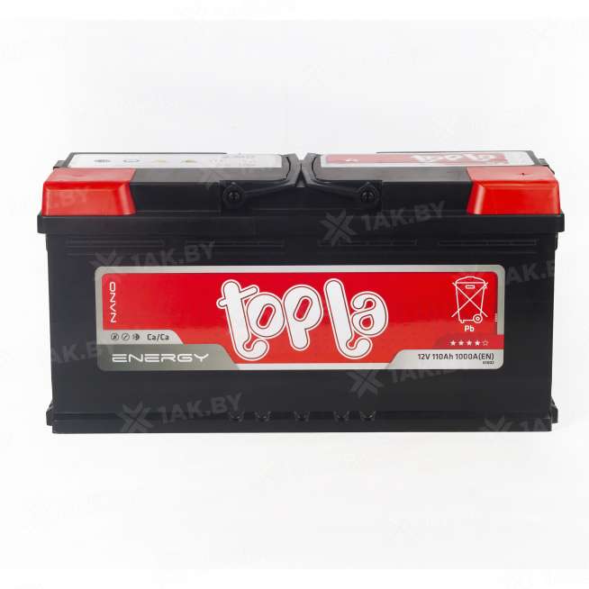 Аккумулятор TOPLA Energy (110 Ah) 1000 A, 12 V Обратная, R+ L6 108210 2