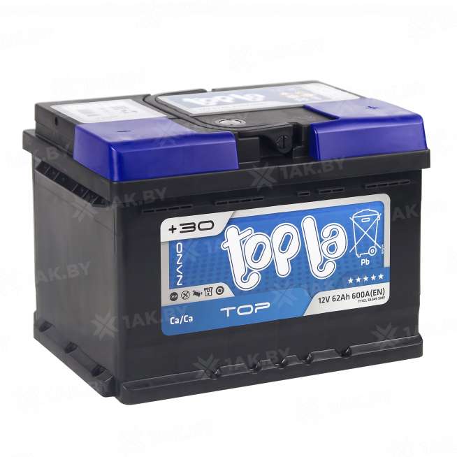 Аккумулятор TOPLA TOP (62 Ah) 600 A, 12 V Обратная, R+ LB2 118662 2