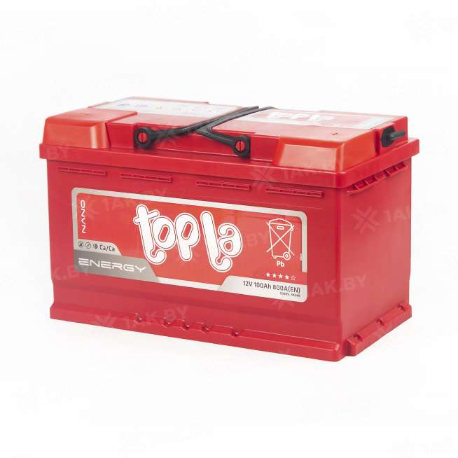 Аккумулятор TOPLA Energy (100 Ah) 800 A, 12 V Обратная, R+ L4 108000 2
