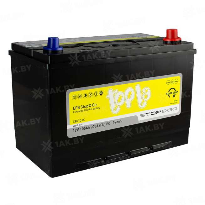 Аккумулятор TOPLA EFB Stop &amp; Go (105 Ah) 900 A, 12 V Обратная, R+ D31 112005 0