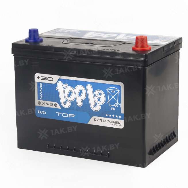 Аккумулятор TOPLA TOP (75 Ah) 740 A, 12 V Обратная, R+ D26 118875 0