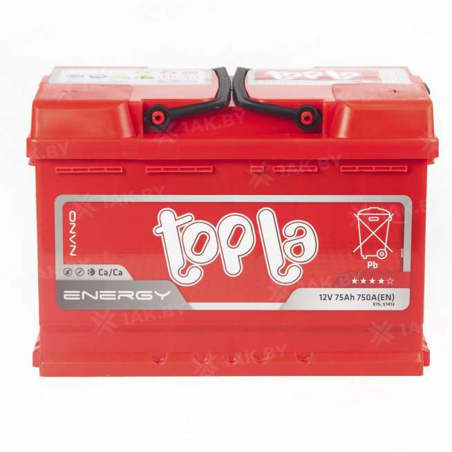 Аккумулятор TOPLA Energy (75 Ah) 750 A, 12 V Обратная, R+ L3 108275/108075 0
