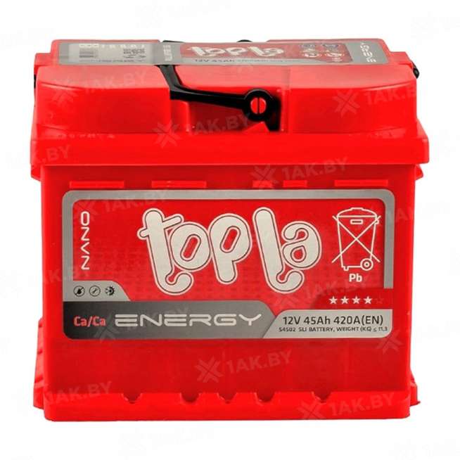 Аккумулятор TOPLA Energy (45 Ah) 420 A, 12 V Прямая, L+ LB1 108345 0